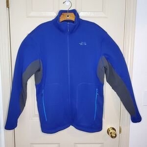 Men's The North Face Blue and Gray Full Zip Jacket Size L